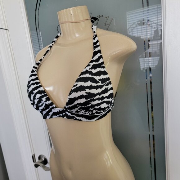 Victoria's Secret Zebra Print Halter Bikini Top - Picture 4 of 11